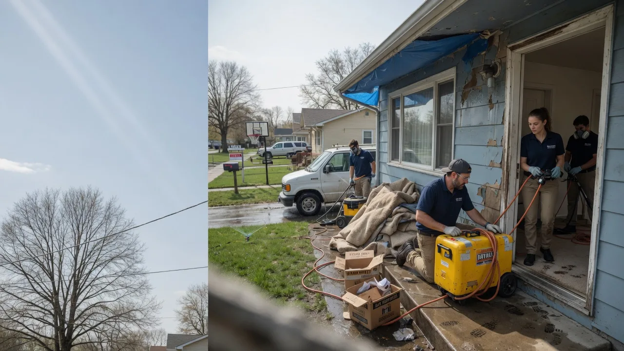 Basement Flood Cleanup in Enon, OH near me